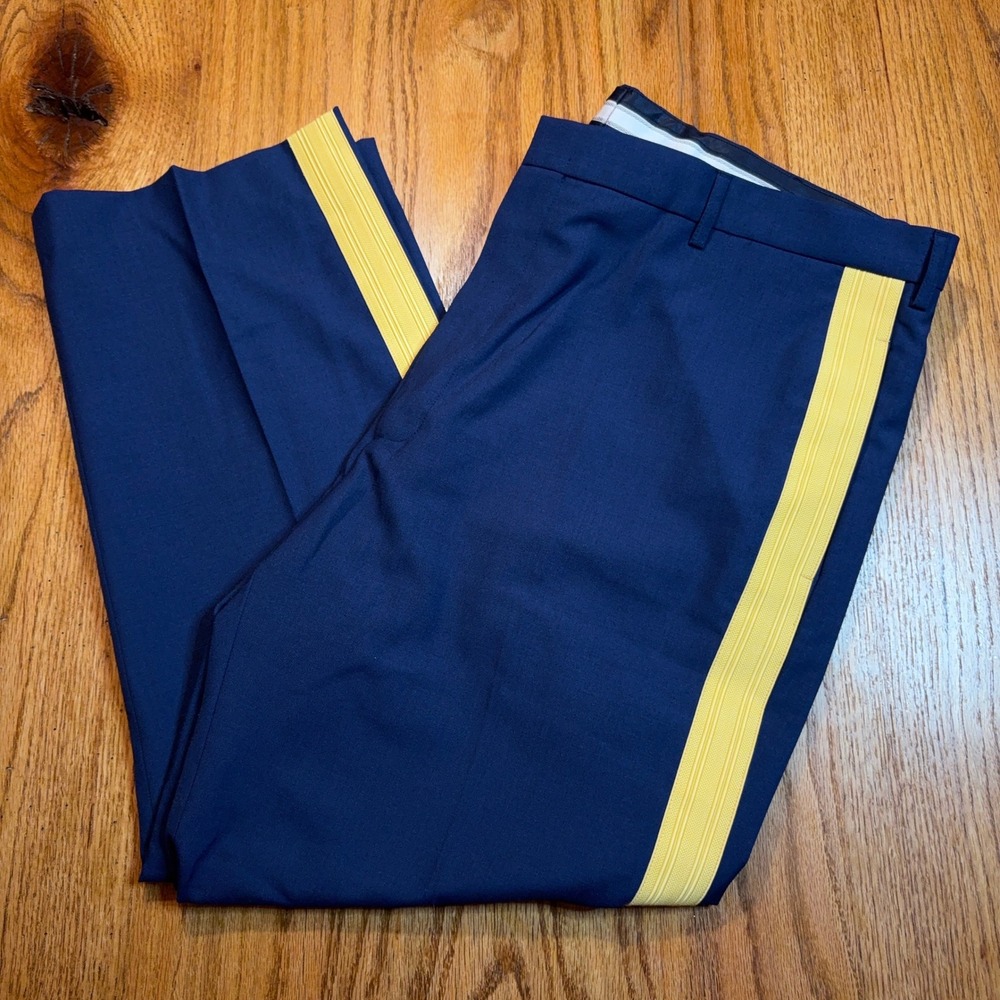 US Army Supply Room Officer Pants 42 (42X28) Regular‎ Blue Dress Men's Uniform